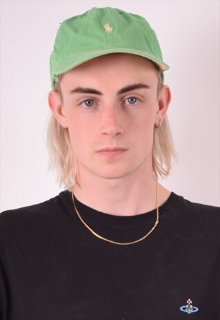 POLO RALPH LAUREN MENS VINTAGE CAP ONE SIZE GREEN 90S