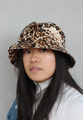 LEOPARD PRINT CHEETAH FESTIVAL BUCKET HAT