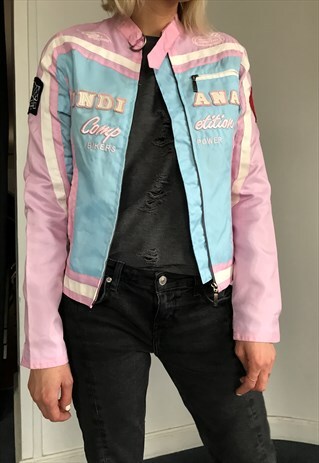 VINTAGE 90' OLDSCHOOL COOL CUTE RACING JACKET