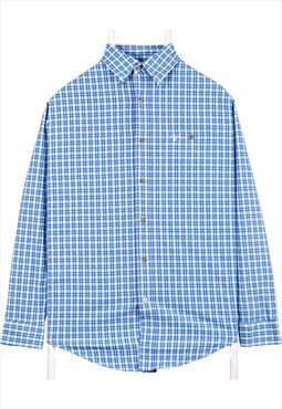 Vintage 90's Wrangler Shirt Tartened lined Check Long Sleeve