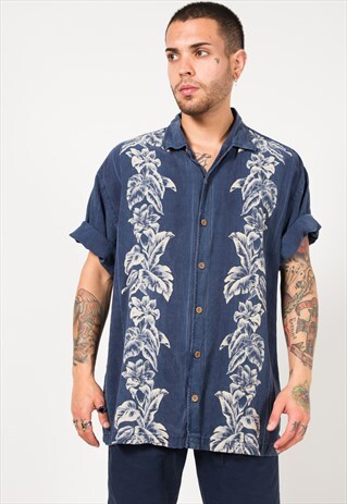ON SALE VINTAGE 80S HAWAIIAN SHIRT / S1817