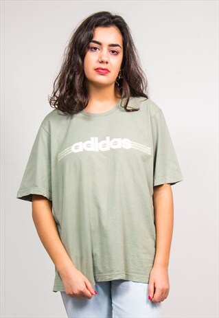 VINTAGE 90'S GREEN ADIDAS T-SHIRT