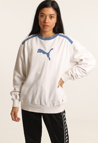 VINTAGE PUMA EMBROIDERED LOGO SWEATSHIRT