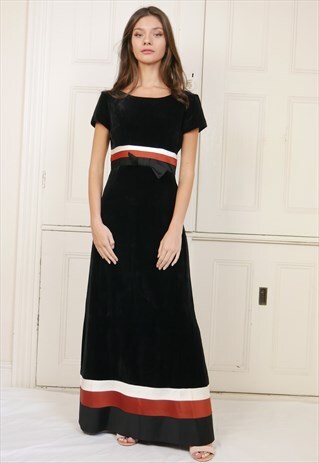 70S VELVET MAXI DRESS