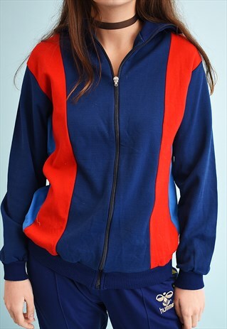 70'S RETRO STRIPED TRACKSUIT SPORTS JACKET