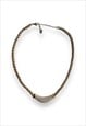 VINTAGE DIOR NECKLACE CHUNKY STATEMENT DIAMANTE GOLD TONE