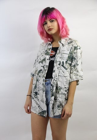 VINTAGE 90'S PRINTED SHIRT