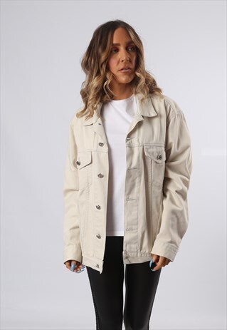 DENIM JACKET JEP'S OVERSIZED FITTED COLOURED UK 16 (A6BS)