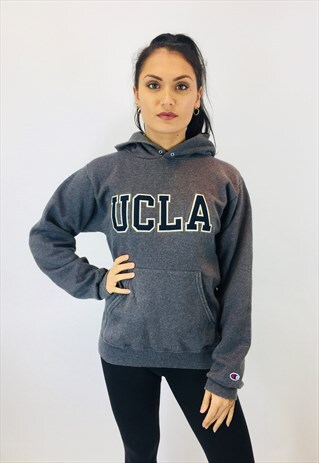 VINTAGE CHAMPION USA UNIVERSITY EMBROIDERED UCLA HOODIE
