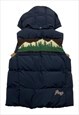 JEEP NAVY DOWN FILL HOODED PUFFER GILET