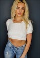 CROPPED DAISY DUKE KNIT TOP - HANDMADE IN YORKSHIRE