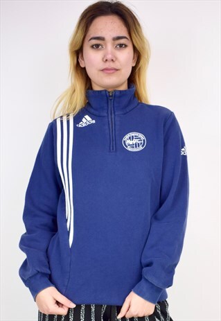 VINTAGE 90'S ADIDAS 1/4 ZIP SWEATSHIRT