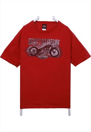 Harley Davidson 90's Back Print Graphic Short Sleeve T Shirt