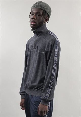 VINTAGE 90'S CHAMPION TAPE SPECKLED ZIP-UP SWEATSHIRT