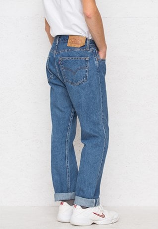 VINTAGE RETRO BLUE LEVI'S 501 FIT DENIM JEANS