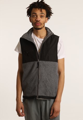 VINTAGE CHAPS FLEECE GILET JACKET