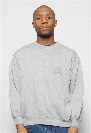 VINTAGE KAPPA LOGO SWEATSHIRT GREY