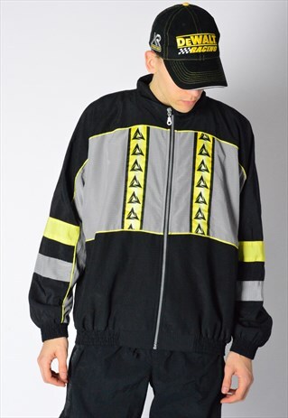 VINTAGE 90S GREY TRACK JACKET