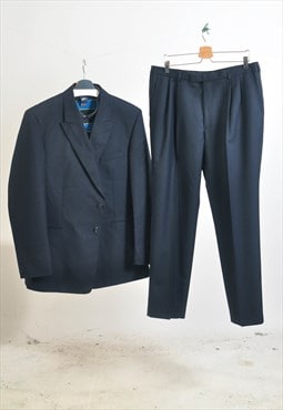 Vintage 90s suit in dark blue