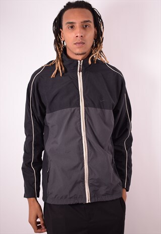 NIKE MENS VINTAGE JACKET MEDIUM BLACK 90S