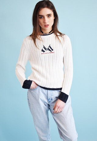 90'S RETRO NEUTRAL JEAN PAUL KNITTED JUMPER TOP