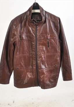 Vintage 00s lined leather jacket