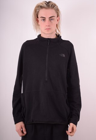 THE NORTH FACE MENS VINTAGE SWEATSHIRT JUMPER XL BLACK 90S