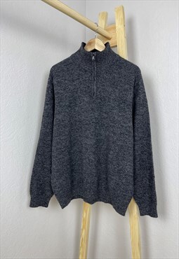 Mens HUGO BOSS 1/4 Hafl Zip Sweater Size 56
