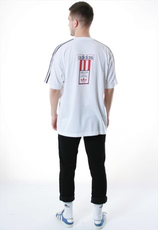 90S VINTAGE ADIDAS RARE OLDSCHOOL T-SHIRT 13438