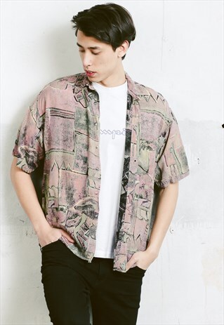 VINTAGE 90S PATTERNED SHIRT