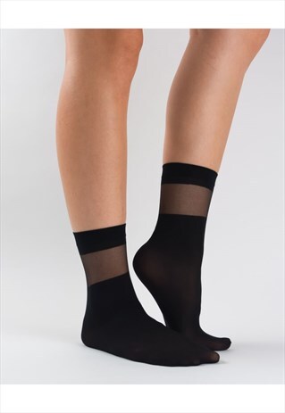 MESH TRIMMED SOCKS