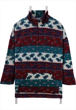 Vintage 90's Backroad Blues Fleece Jumper Aztec Quarter Zip