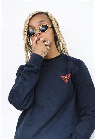GUESS CREW NECK JUMPER SWEATER SWEATSHIRT