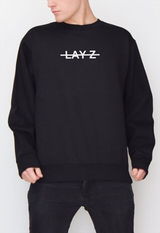 BLACK LAY-Z SWEATSHIRT