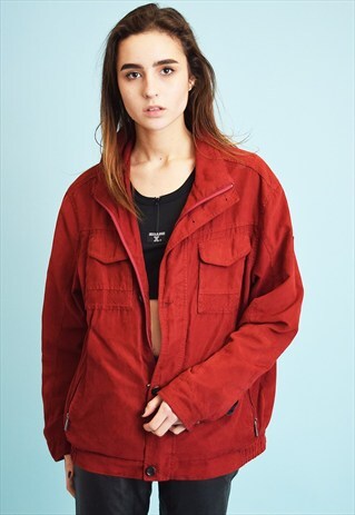 COOL 90'S RETRO MINIMALIST OVERSIZED DADS BOMBER JACKET