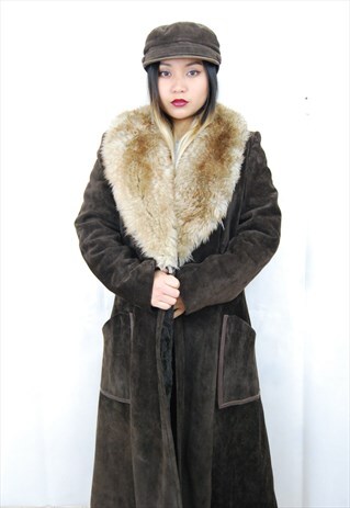 SHEARLING JACKET/COAT WITH FLEECE LINING (1990'S)