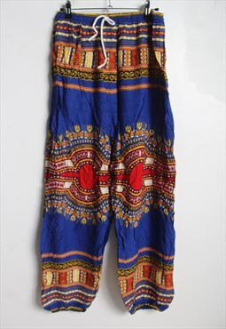 Vintage Festival Boho Hippy Patterned Trousers Multi