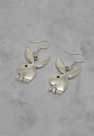 925 Silver Playboy Earrings | bestreetaccessories | ASOS Marketplace