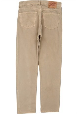 Levi's 90's Denim Slim Jeans Trousers 30 x 32 Beige Cream