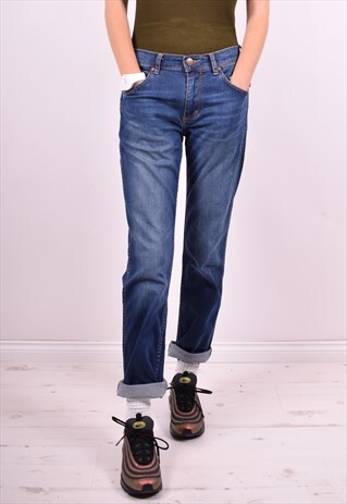 WRANGLER WOMENS VINTAGE JEANS W30 L30 BLUE 90'S