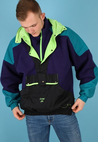 VINTAGE SKI JACKET IN MULTI NJ565