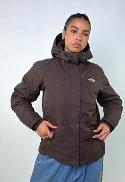 Brown 90s The North Face Puffer Jacket Coat