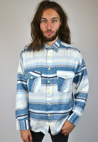 VINTAGE 90'S STRIPED SHIRT