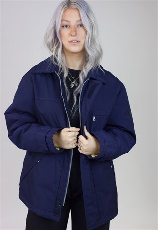 VINTAGE 90'S PADDED NAVY JACKET