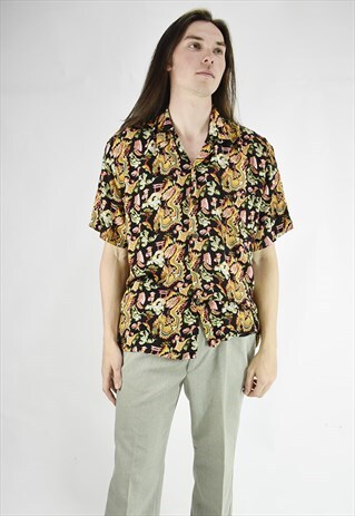SUPER FUNKY VINTAGE 90S DRAGON PRINT SHIRT