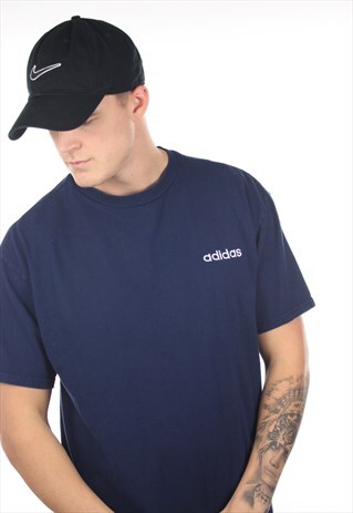 VINTAGE ADIDAS SPELL OUT T SHIRT TEE
