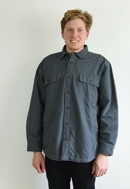 Vintage Outdoor Life Men's L Jacket Faux Sherpa Lined Shirt