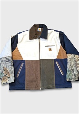 Vintage Upcycled Reworked Patchwork Carhartt Detroit Jacket