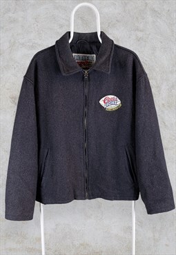 Vintage Ironhead Wool Jacket Coors Light NFL Quaterback Club