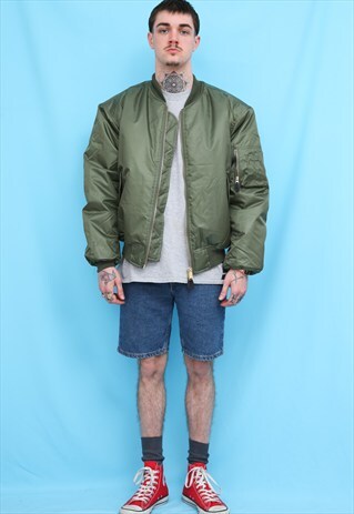 MA1 GREEN FLIGHT BOMBER JACKET